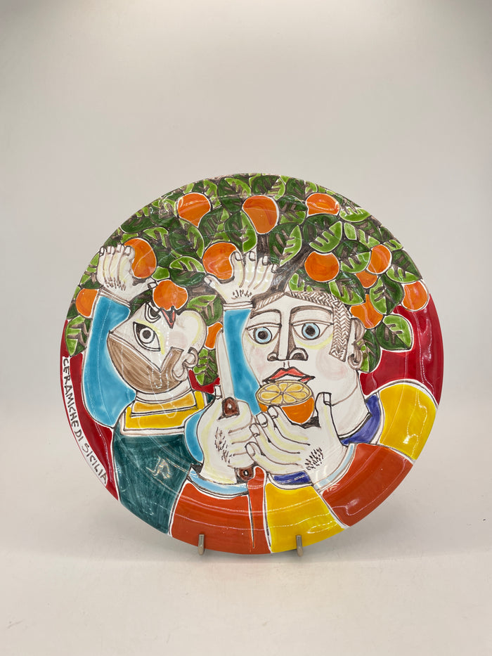 Round Plate - Collection Of Oranges