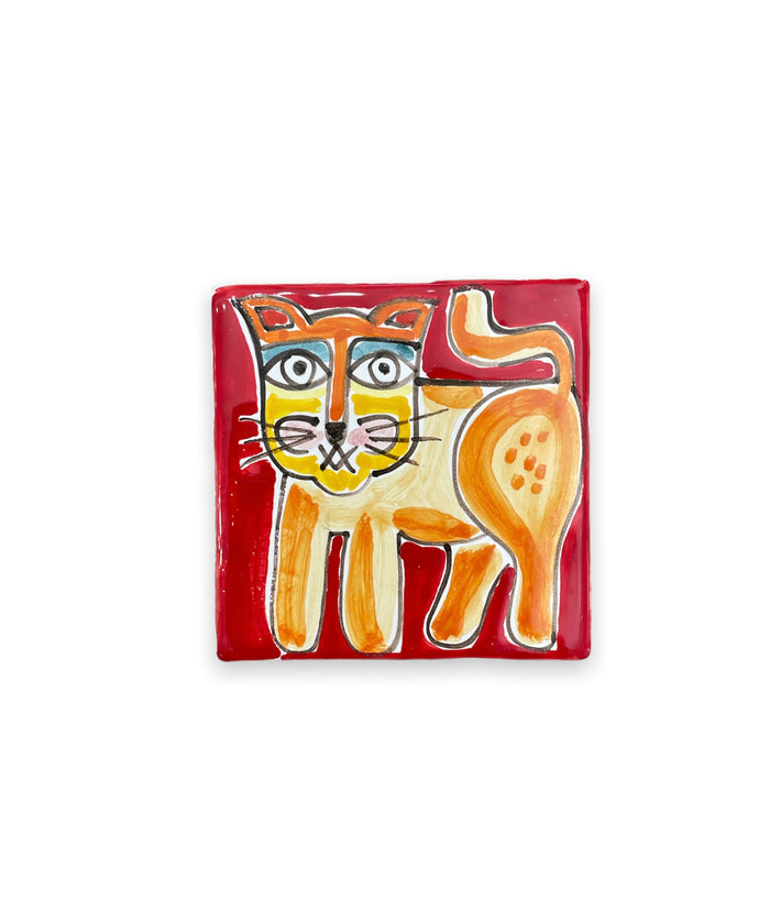 Cat tile ( 10x10 cm ) 