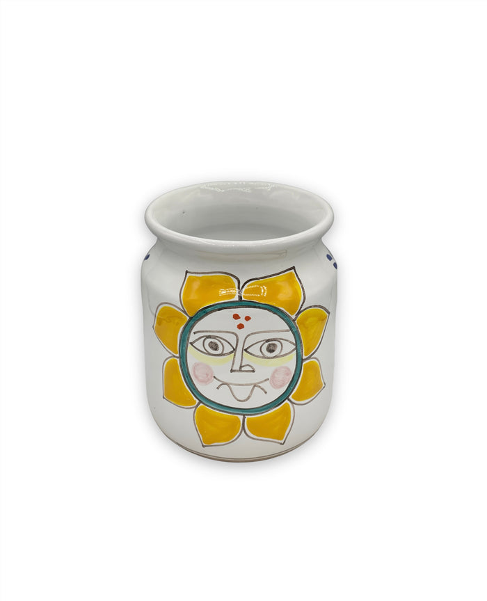 Yellow Sun Vase