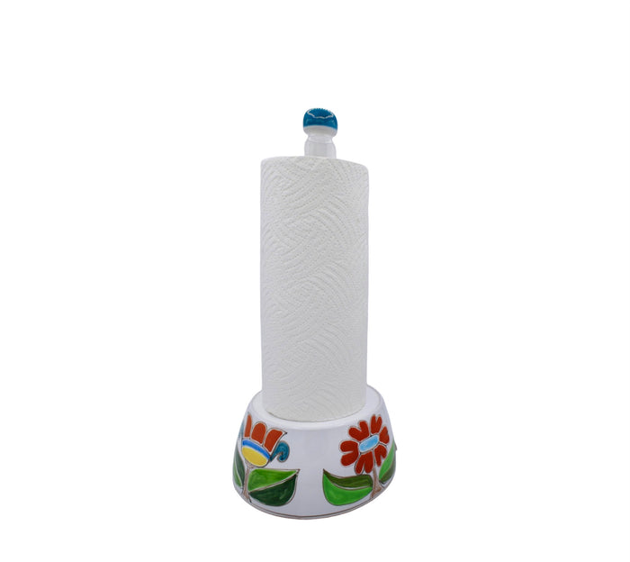 Flowers Kitchen Roll Holder