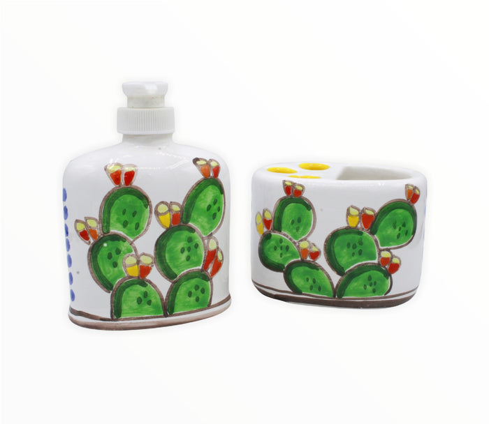 Prickly pears bathroom set